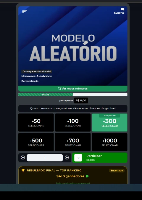 Campanha Números Aleatórios
